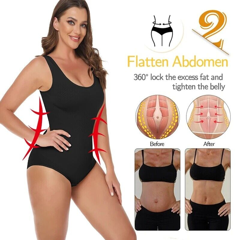 Women Seamless Shapewear Bodysuit Tummy Control Body Shaper Slimming Shapewear