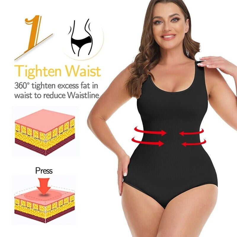 Women Seamless Shapewear Bodysuit Tummy Control Body Shaper Slimming Shapewear