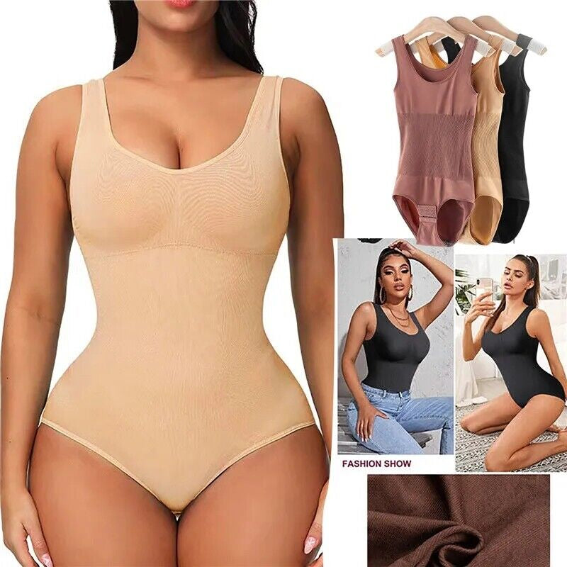 Women Seamless Shapewear Bodysuit Tummy Control Body Shaper Slimming Shapewear