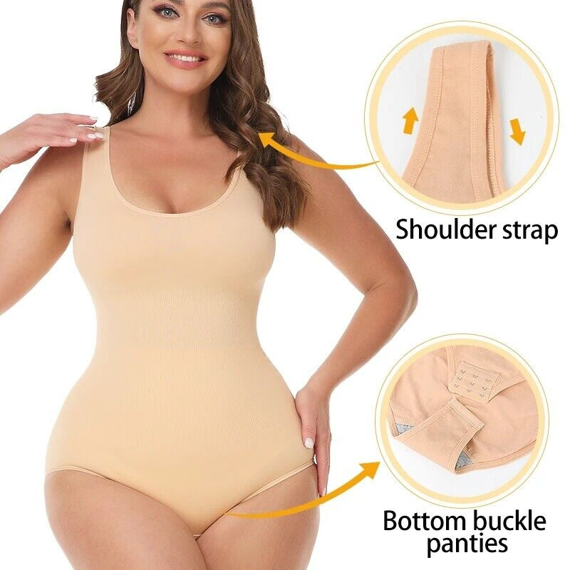 Women Seamless Shapewear Bodysuit Tummy Control Body Shaper Slimming Shapewear