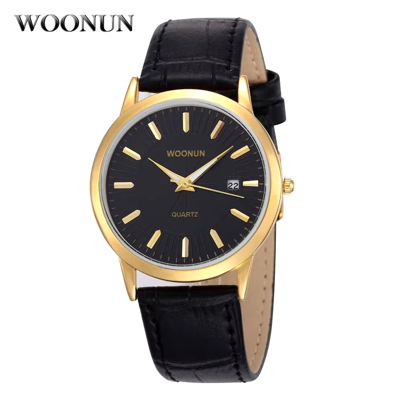 Simple Men Watches Leather Belt Quartz Wrist Watches for Men Ultra Thin Mens Watches Minimalist Watches Hodinky