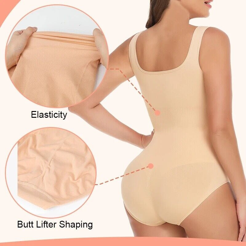 Women Seamless Shapewear Bodysuit Tummy Control Body Shaper Slimming Shapewear